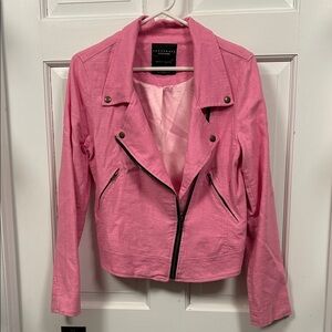 Sanctuary Linen Blend Motorcycle Jacket. Only worn once and like new.